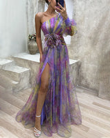 Cecelia | One Sleeve Split Dress