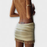 Kylie – Mini Dress in Butter Fabric