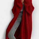Comfortable Solid Color Cardigan