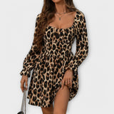 Charming Leopard Print Dress