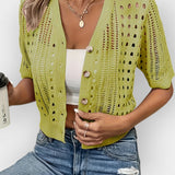 Summer Cardigan with Short Sleeves