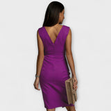 V-neck Dress with Slit