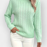 Jana – Relaxed Sweater with Rounded Neckline