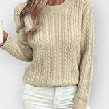 Jana – Relaxed Sweater with Rounded Neckline