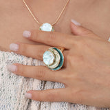 Boho Three-Layered Enamel Ring