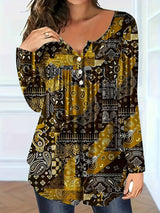 Marli – Elegant V-Neck Plus Blouse