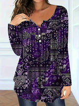 Marli – Elegant V-Neck Plus Blouse