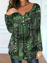 Marli – Elegant V-Neck Plus Blouse