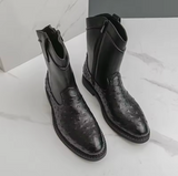 Masego – Mixed Patchwork Ankle Boots