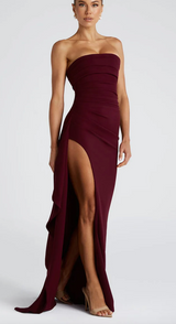 Alina | Strapless Maxi Dress