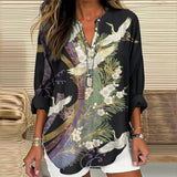 Breezy | Chic Flight Print Blouse