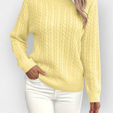 Jana – Relaxed Sweater with Rounded Neckline