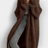 Comfortable Solid Color Cardigan