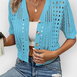 Summer Cardigan with Short Sleeves