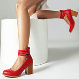 Jadara - Triple Buckle Heels
