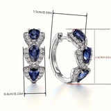Royal Sapphire Crest Earrings