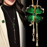 Emerald Clover Necklace
