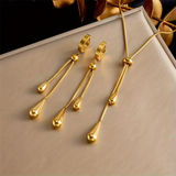 Golden Jewelry Dangle Set