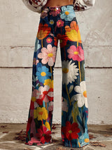 Lieselotte - Wide Leg Floral Trousers