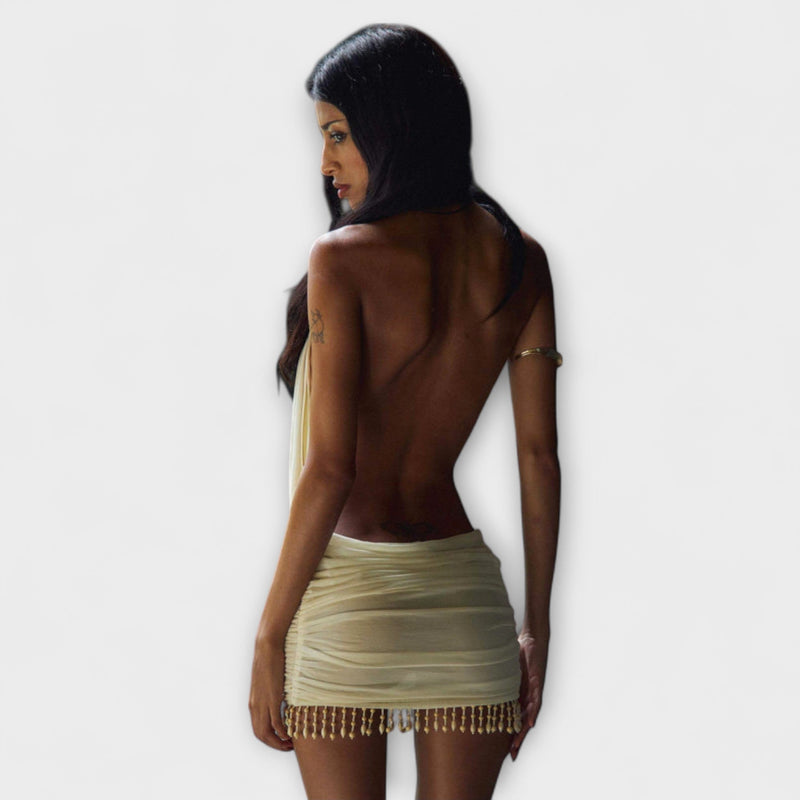 Kylie – Mini Dress in Butter Fabric