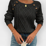 Knitted Sweater with Buttons