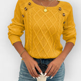 Knitted Sweater with Buttons