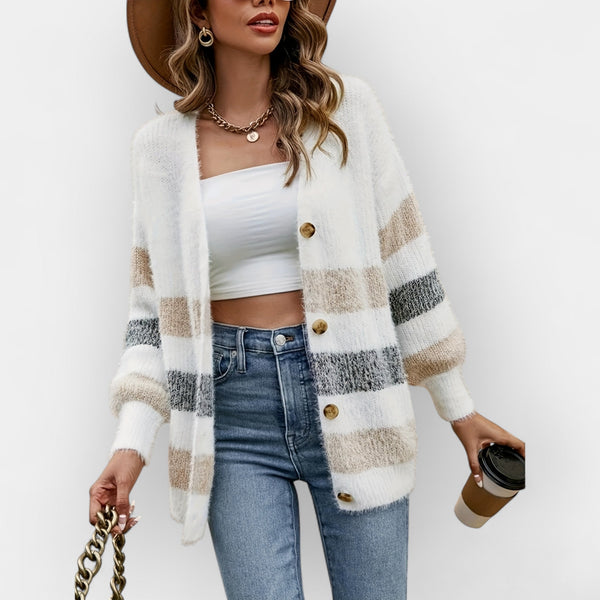 Striped French Cardigan