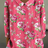 Vanessa-Vintage Floral Print Blouse