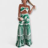 Cassie Ric Rac Trim Halter Ring Set