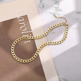 Chunky Cuban Link Necklace | Gold