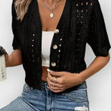 Summer Cardigan with Short Sleeves