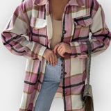 Long Fleece Shirt with Pockets