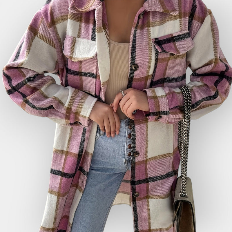 Long Fleece Shirt with Pockets