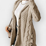 Warm Hooded Cardigan