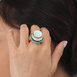 Boho Three-Layered Enamel Ring
