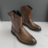 Masego – Mixed Patchwork Ankle Boots