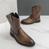 Masego – Mixed Patchwork Ankle Boots