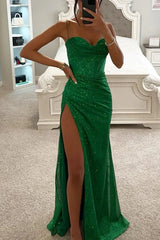 Sequin Maxi Dress with Cowl Neck and Corset Detail