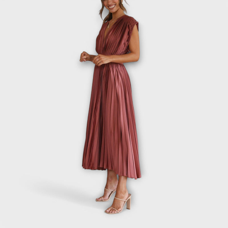 Stylish Pleated Dress