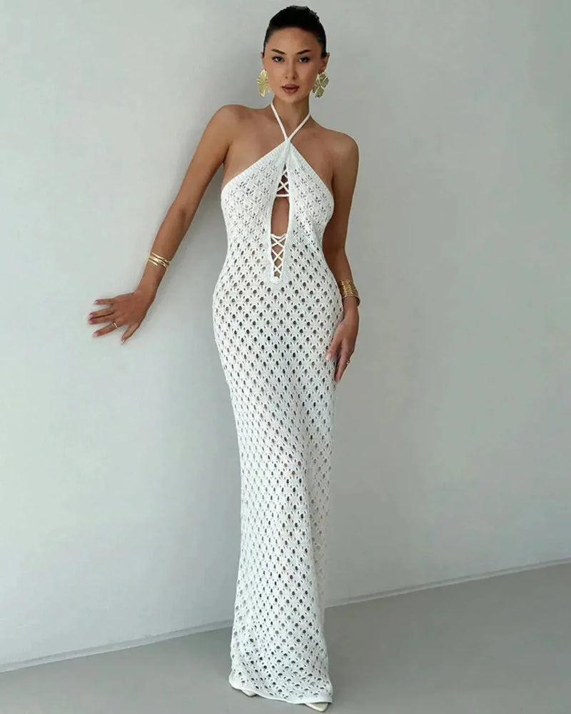 Woven Beach Maxi Dress