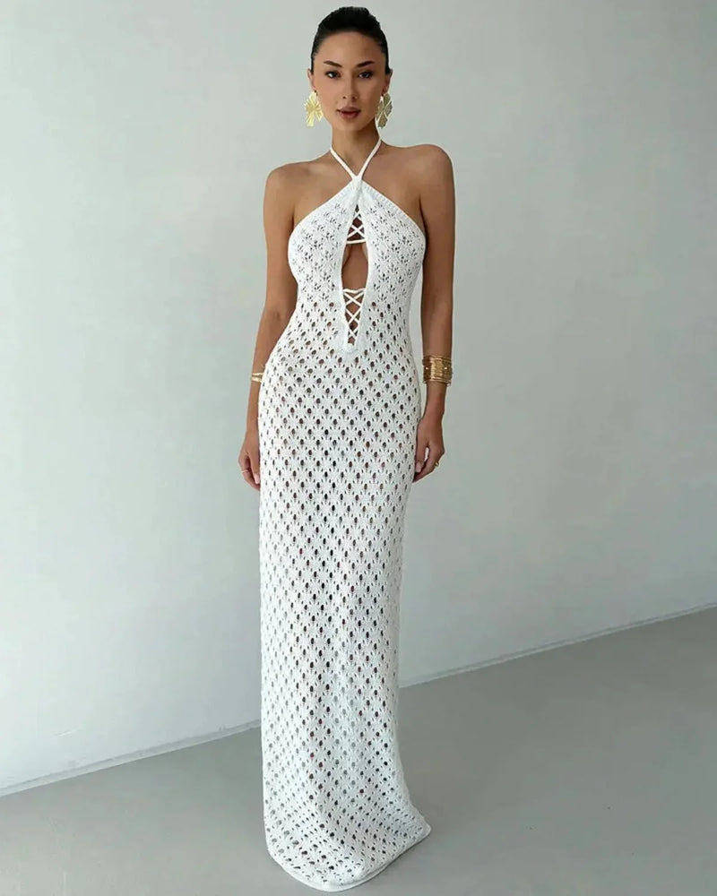 Woven Beach Maxi Dress