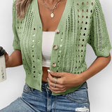Summer Cardigan with Short Sleeves