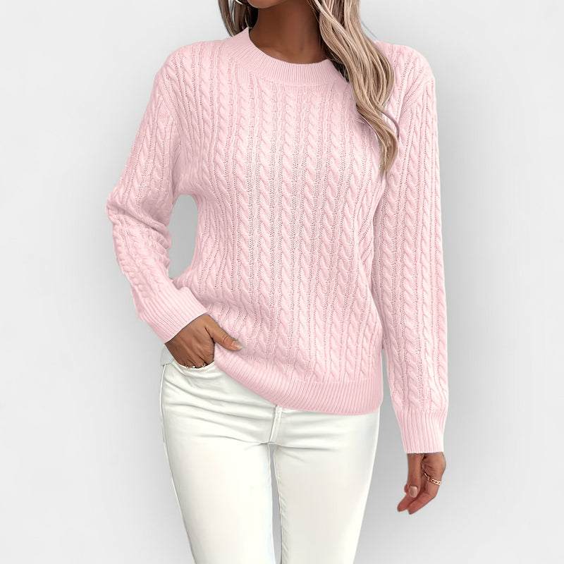 Jana – Relaxed Sweater with Rounded Neckline