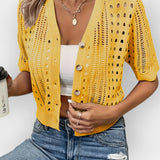 Summer Cardigan with Short Sleeves