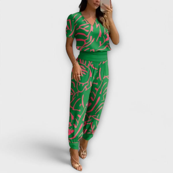 Elegant Set with Top and Pants