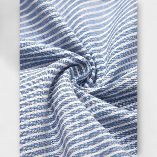 Striped Cotton Midi Dress