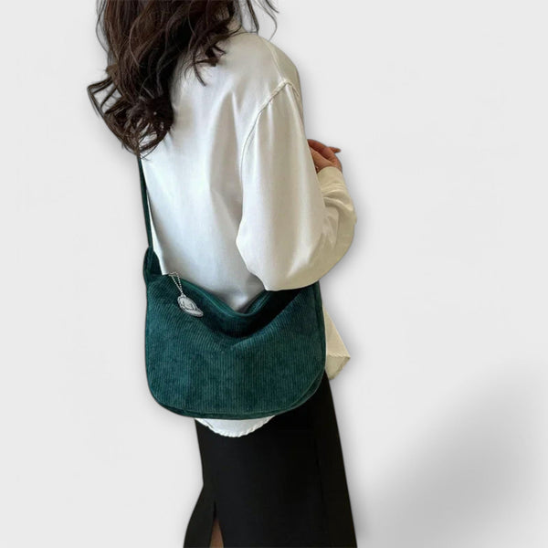 Corduroy Shoulder Bag for Women