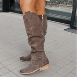 Sibahle – Suede Mid Heel Boots