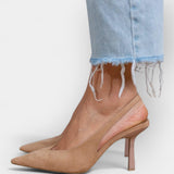 Iveta – Elegant Nude Slingback Heels